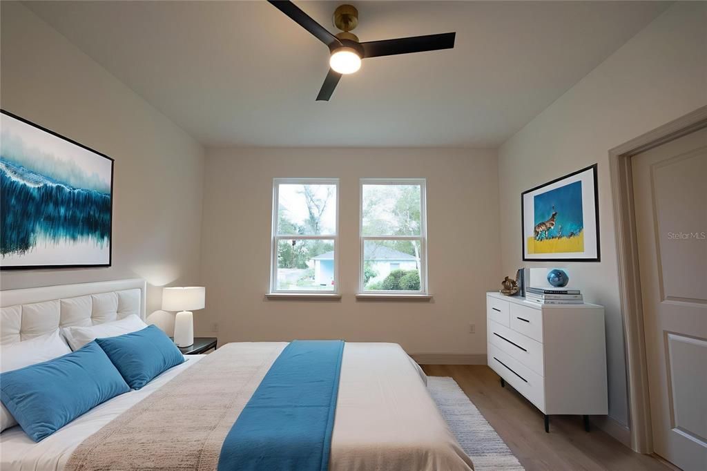Bedroom, Interior, Wood Texture Flooring