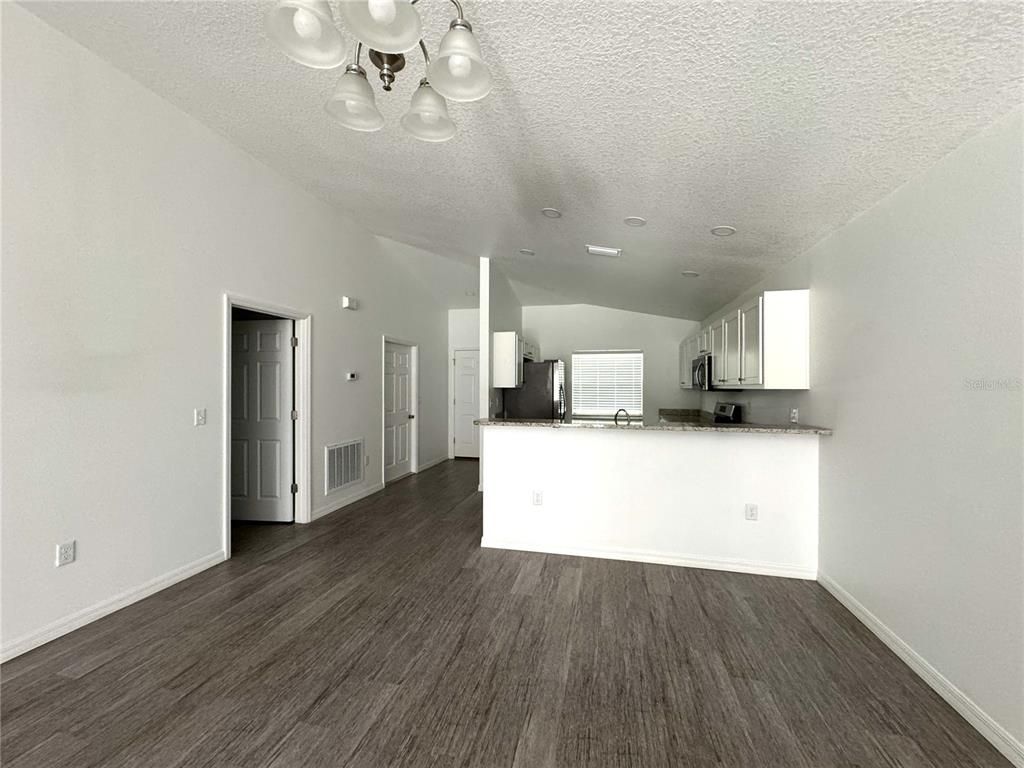 Interior, Pendant Lights, Wood Texture Flooring