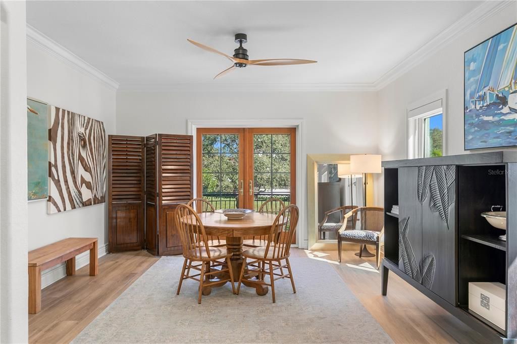 Dining room, Interior, Wood Texture Flooring