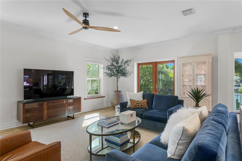 Interior, Living room, Recessed Lighting