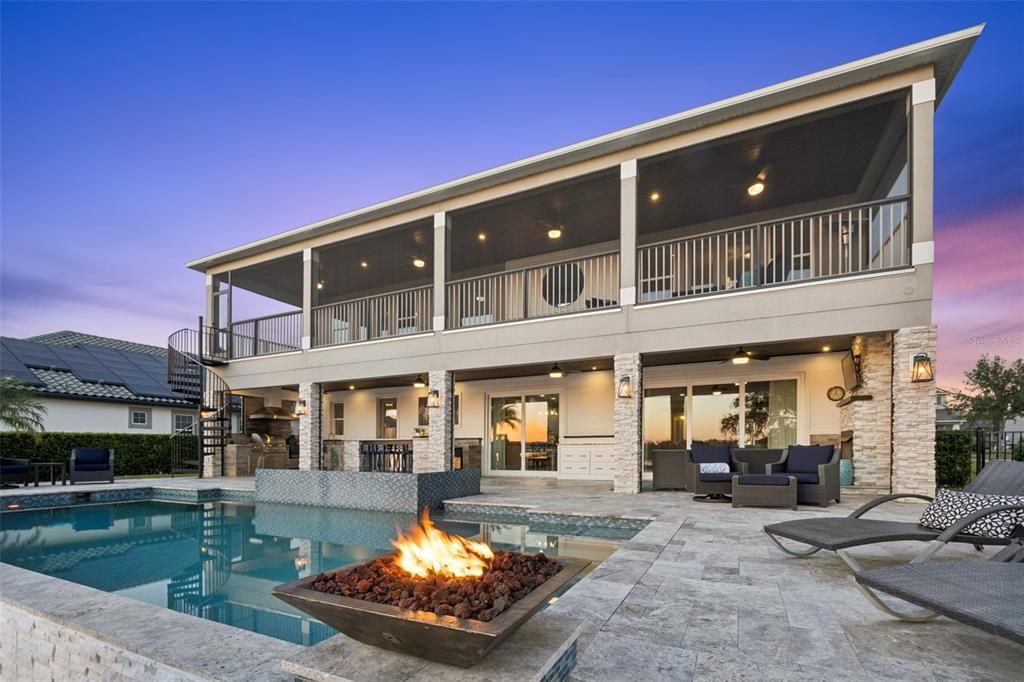 Exterior, Pool, Solar Panels