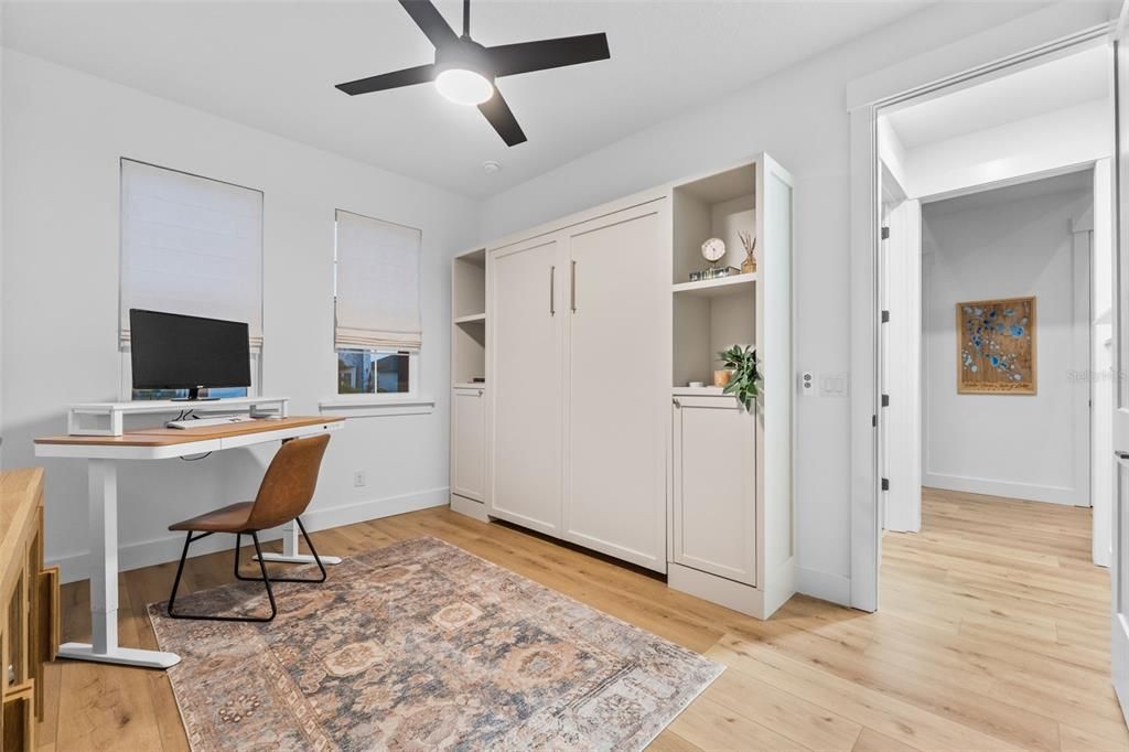 Home Office, Interior, Wood Texture Flooring