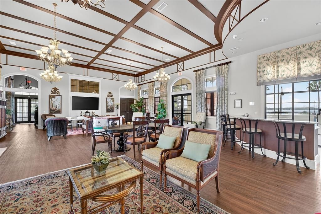 Chandelier, Dining room, Interior, Living room, Recessed Lighting, Wood Texture Flooring