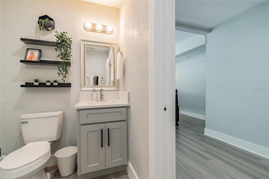 Bathroom, Interior, Wood Texture Flooring