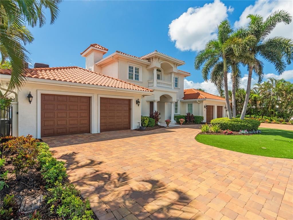 Attached, Backyard, Exterior, Facade, Mediterranean