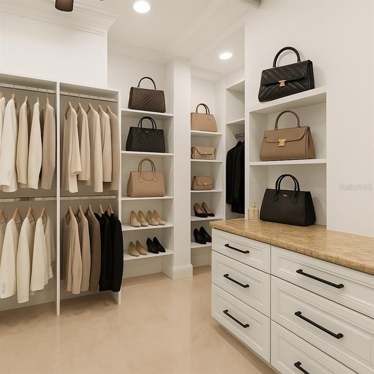 Interior, Recessed Lighting, Walk-in Closets
