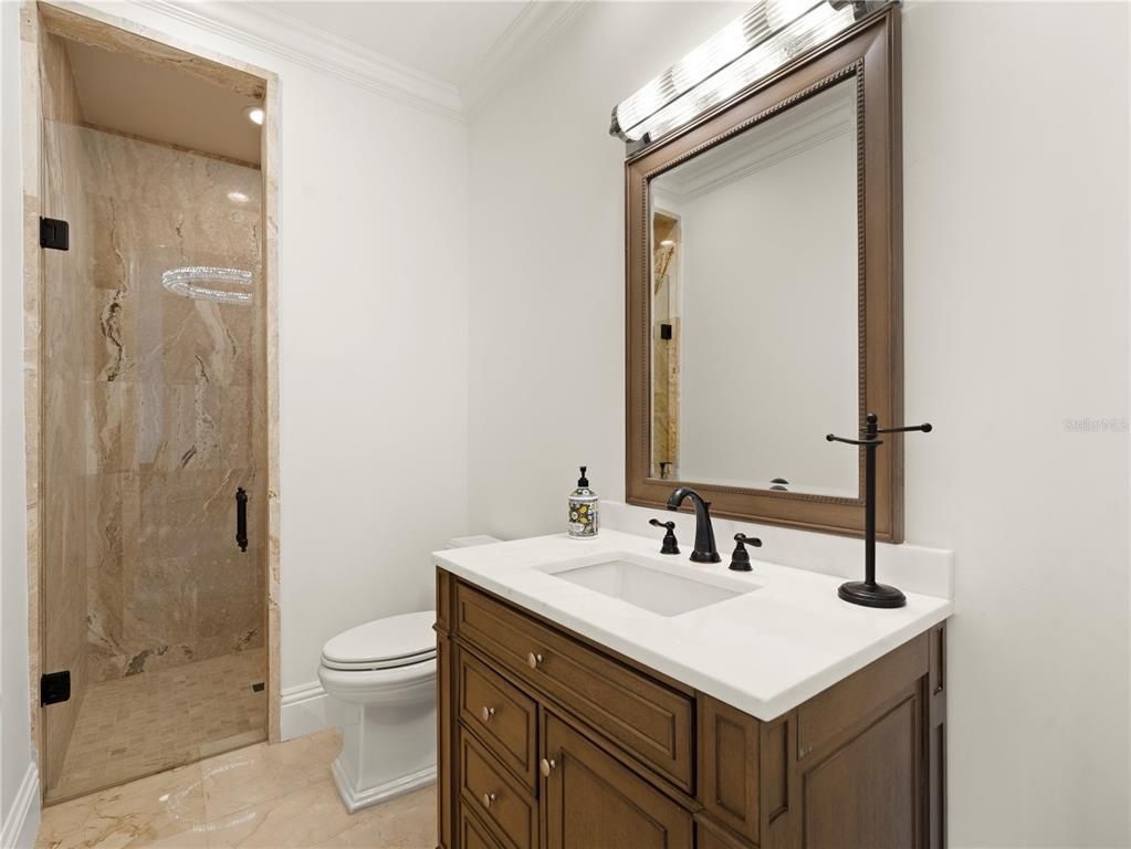 Bathroom, Glass Shower, Interior