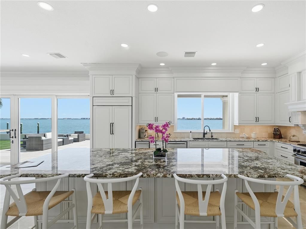 Interior, Kitchen, Recessed Lighting, Stainless Steel Appliances, Water