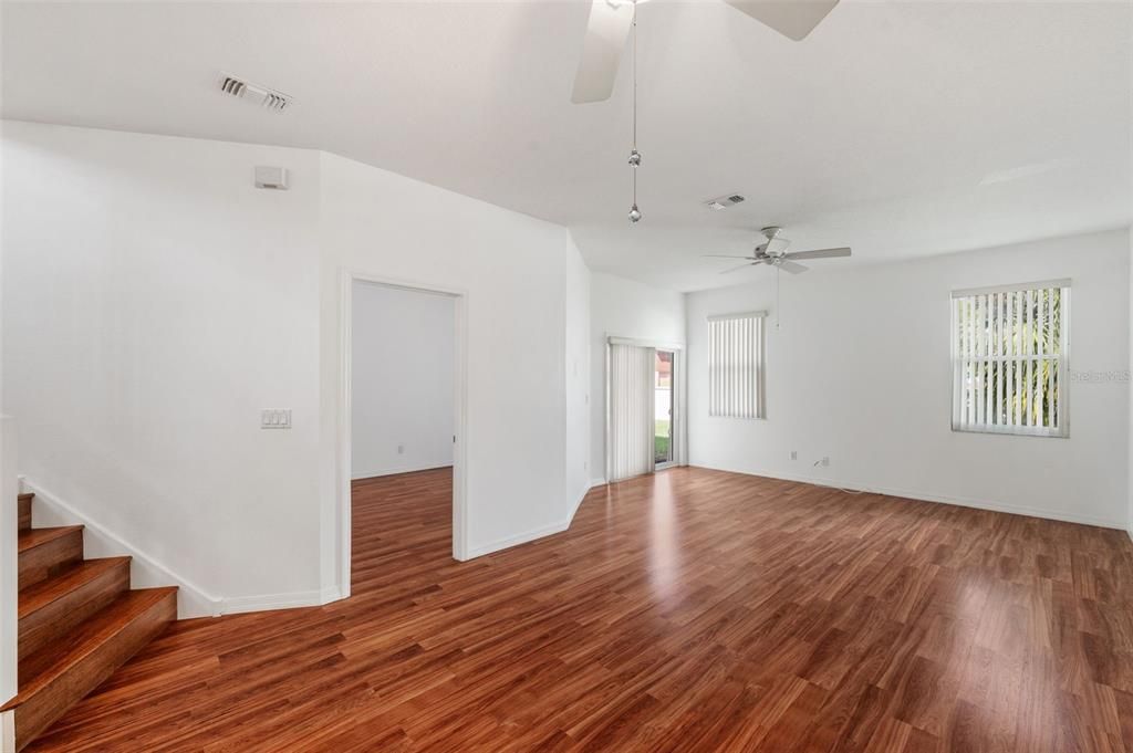 Empty room, Interior, Wood Texture Flooring
