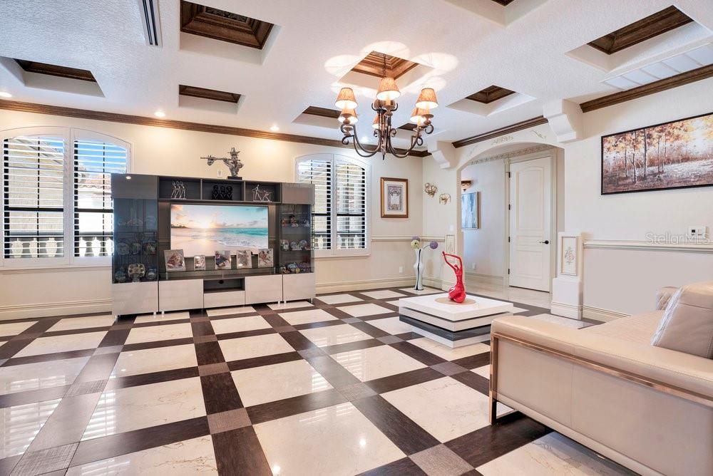 Chandelier, Interior, Recessed Lighting