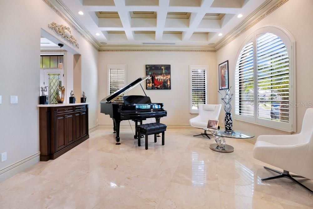 Interior, Piano, Recessed Lighting