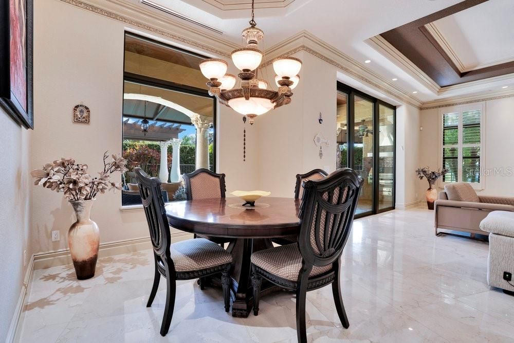 Chandelier, Dining room, Interior, Recessed Lighting