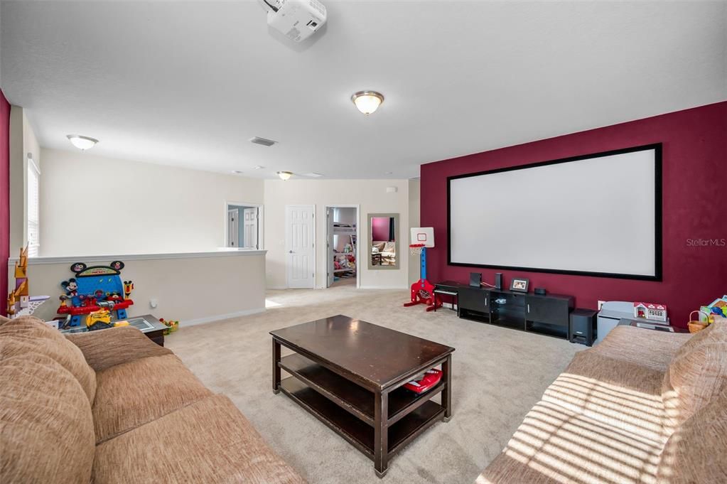 Interior, Projection Screen, Theatre Room