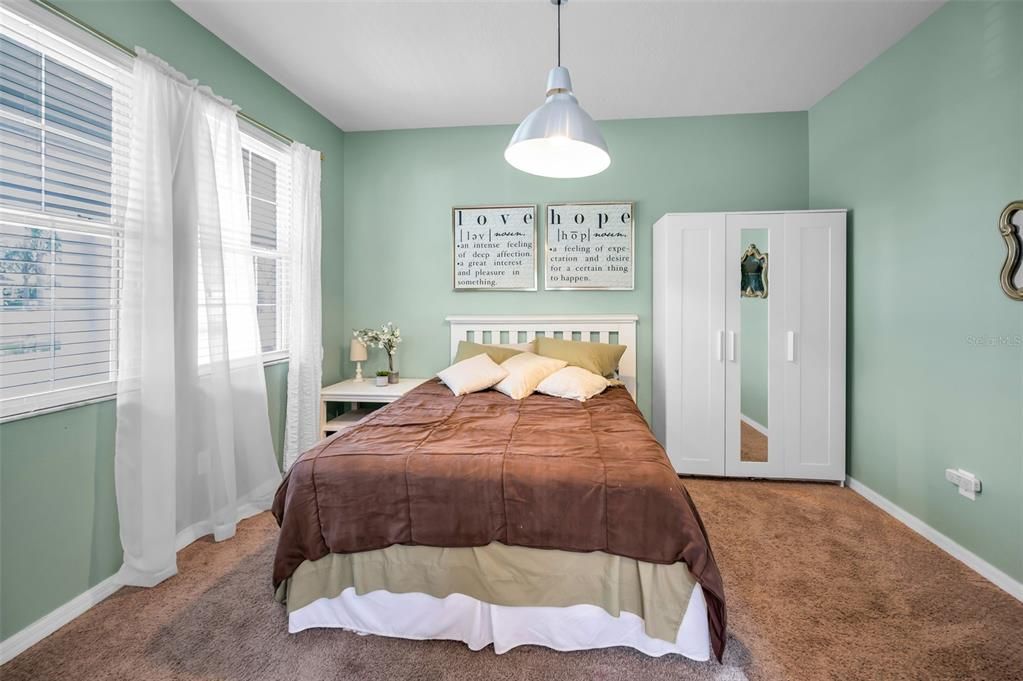 Bedroom, Interior, Pendant Lights