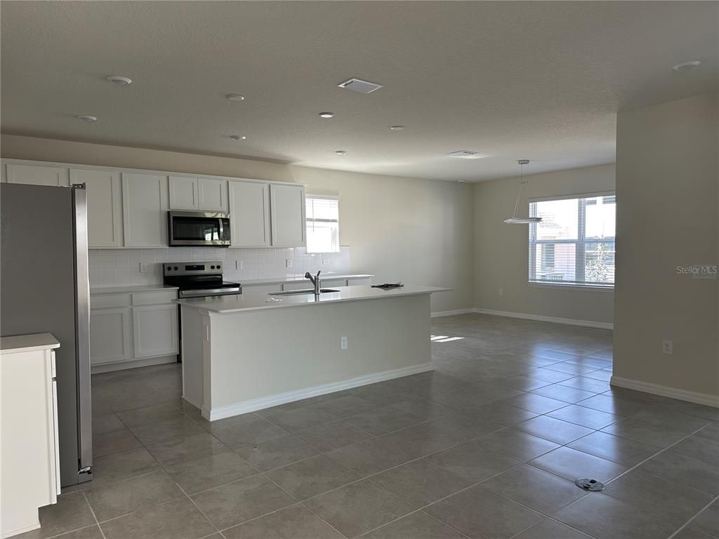 Interior, Kitchen, Pendant Lights, Recessed Lighting, Stainless Steel Appliances