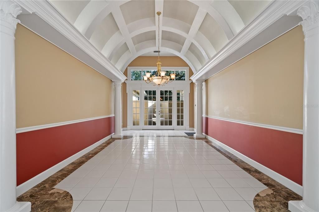 Chandelier, Empty room, Interior