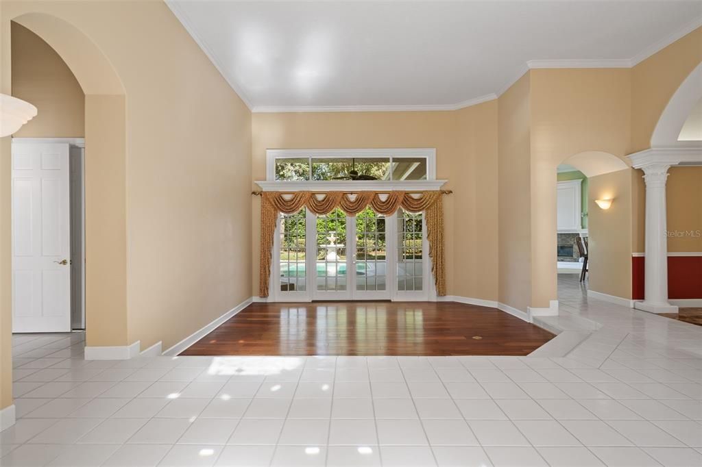 Empty room, Interior, Wood Texture Flooring