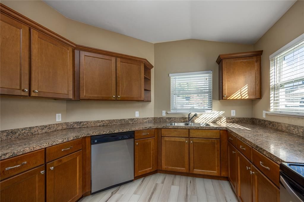 Interior, Kitchen, Wood Texture Flooring