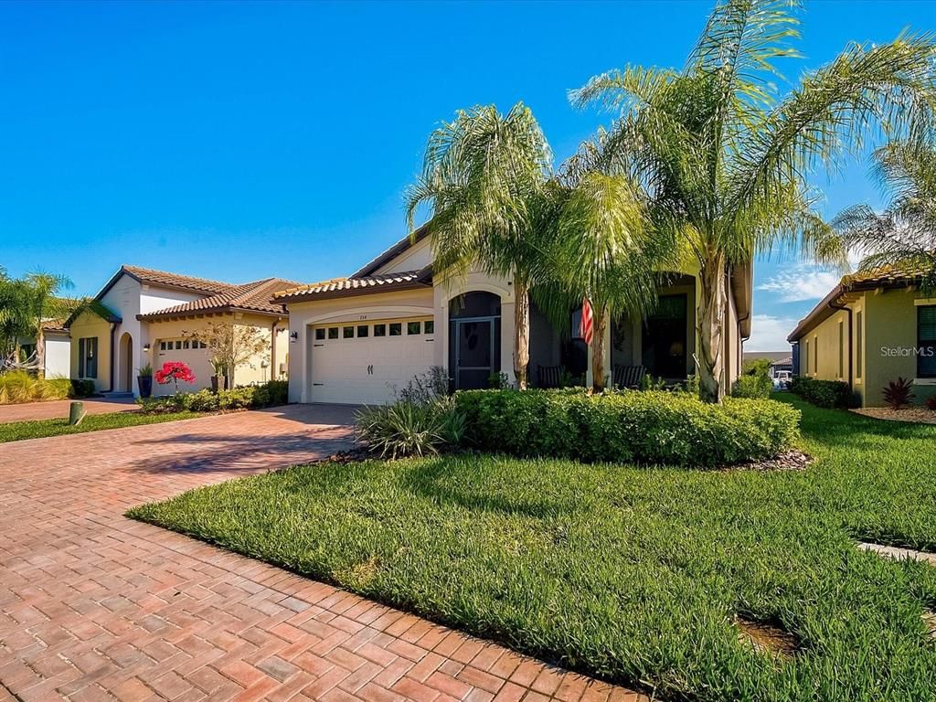 Attached, Backyard, Exterior, Facade, Mediterranean