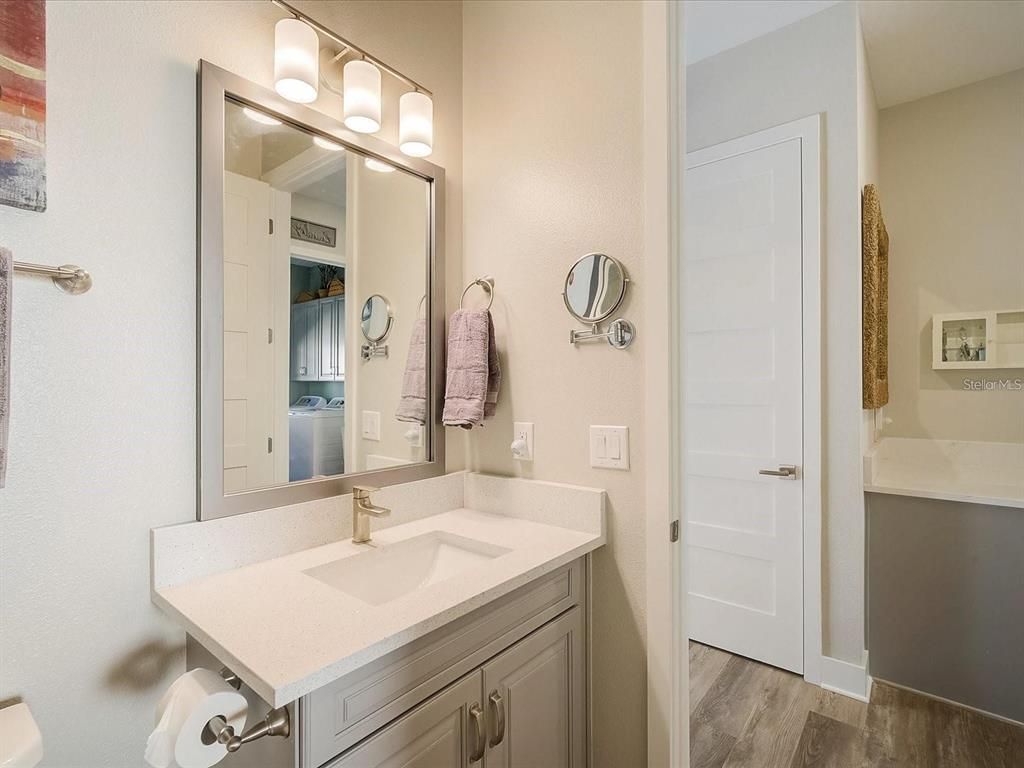 Bathroom, Interior, Wood Texture Flooring