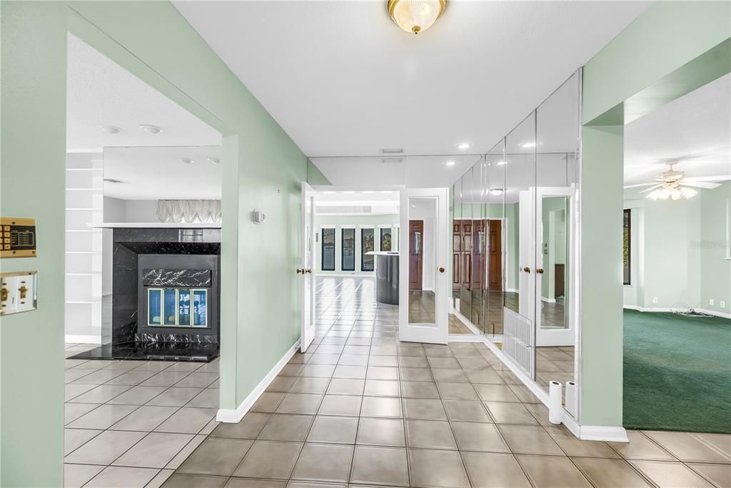 Fireplace, Interior, Recessed Lighting