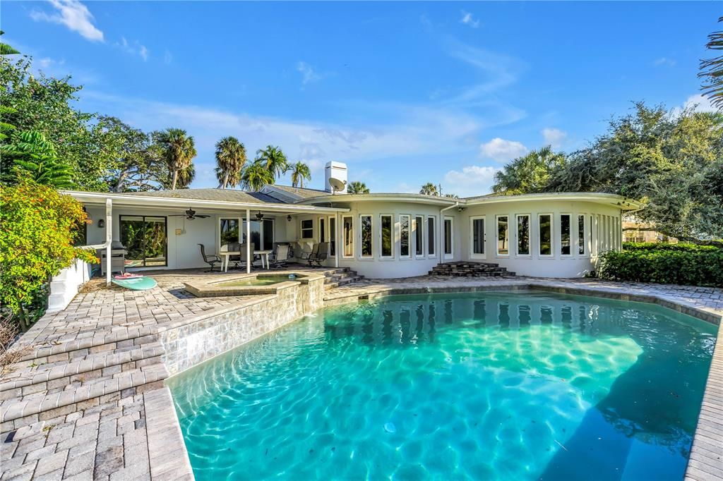 Exterior, Pool, Solar Panels