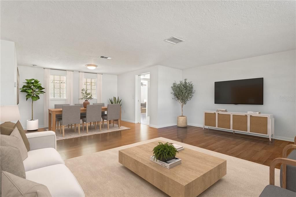 Dining room, Interior, Living room, Wood Texture Flooring