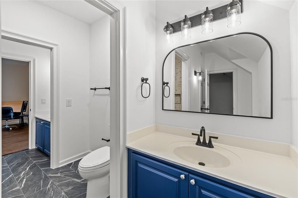 Bathroom, Interior, Marble, Wood Texture Flooring