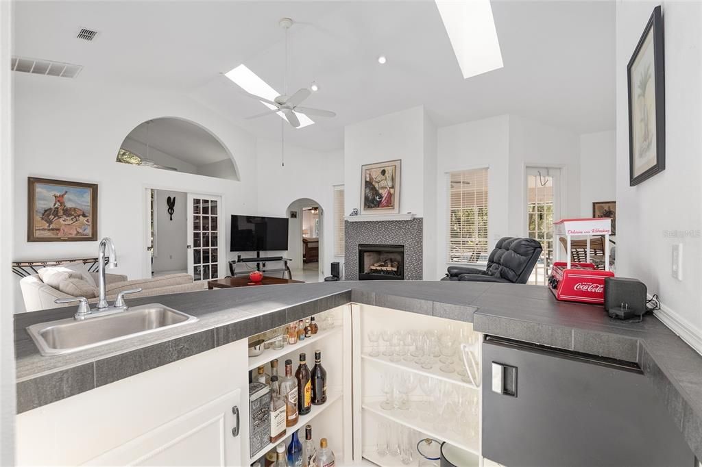 Fireplace, Interior, Recessed Lighting