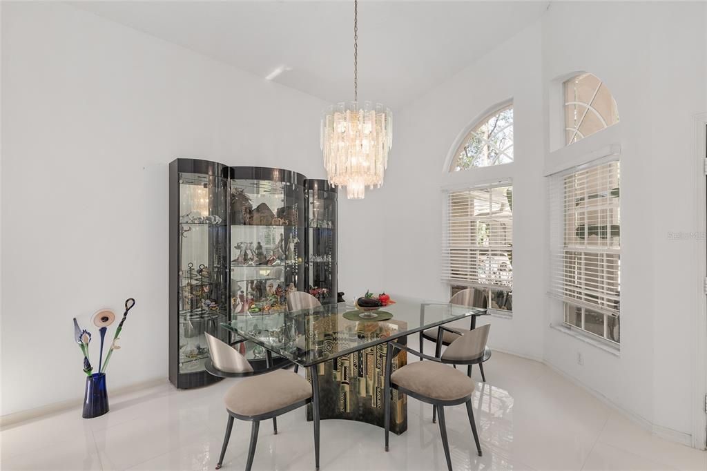 Chandelier, Dining room, Interior
