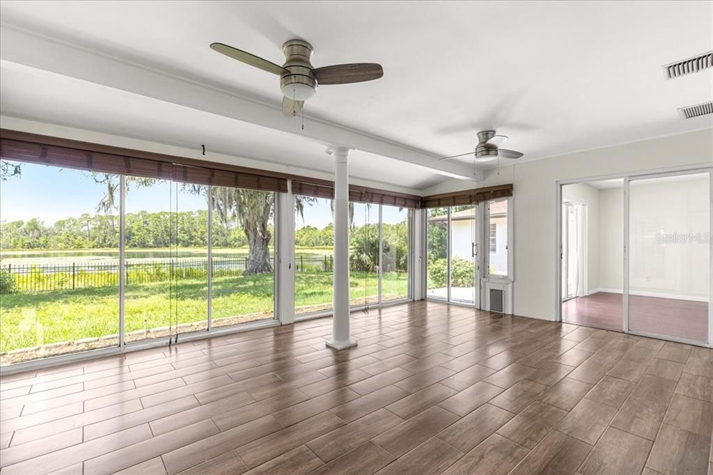 Empty room, Interior, Sun Room, Wood Texture Flooring