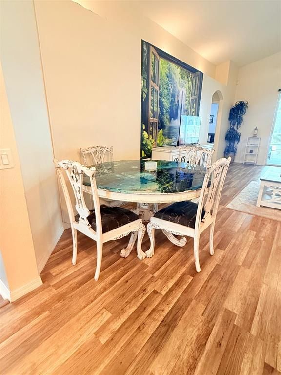 Dining room, Interior, Wood Texture Flooring