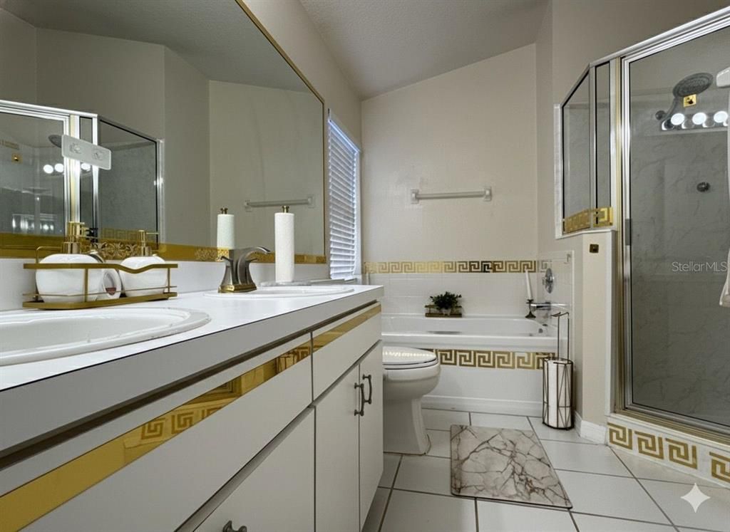 Bathroom, Dual Sink Vanities, Glass Shower, Interior, Marble