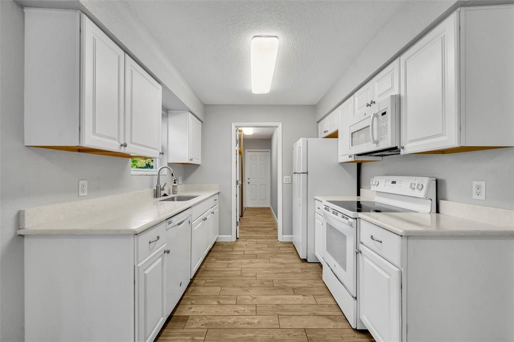 Interior, Kitchen, Wood Texture Flooring