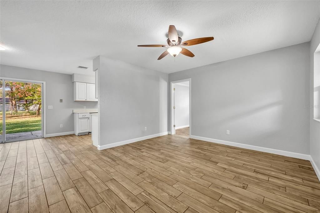 Empty room, Interior, Wood Texture Flooring