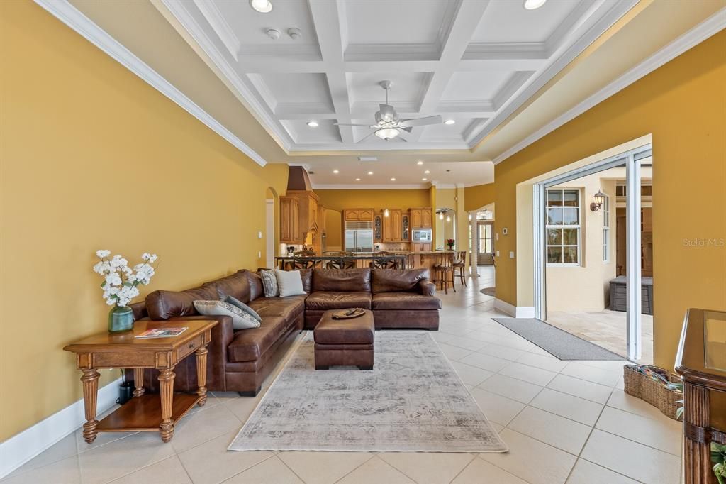 Interior, Kitchen, Living room, Recessed Lighting