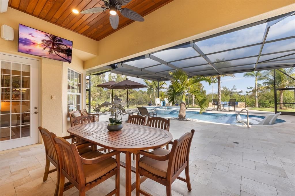 Dining room, Glass Ceilings, Interior, Pool, Sun Room