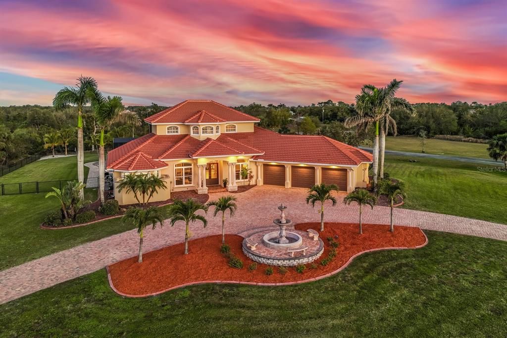 Attached, Backyard, Exterior, Facade, Mediterranean