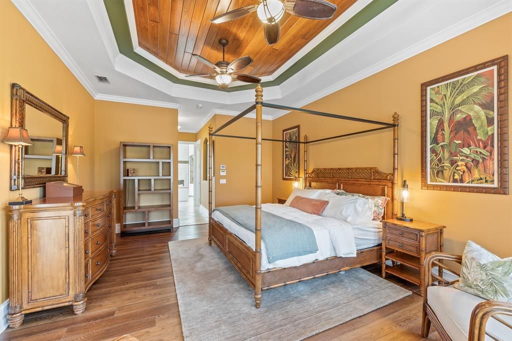 Bedroom, Interior, Wooden Ceilings, Wood Texture Flooring