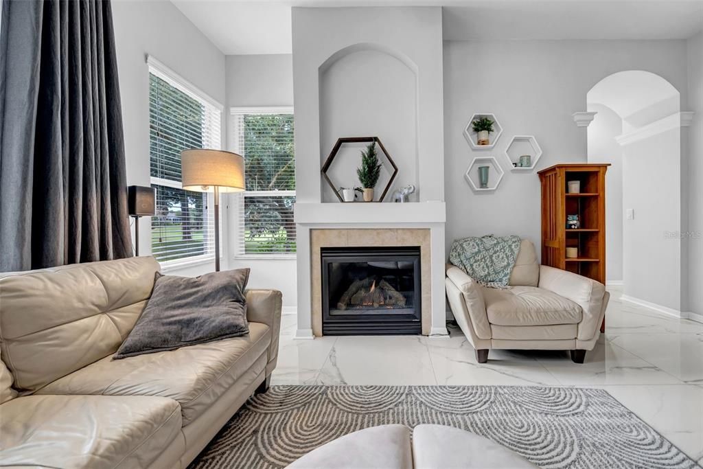 Fireplace, Interior, Living room, Marble