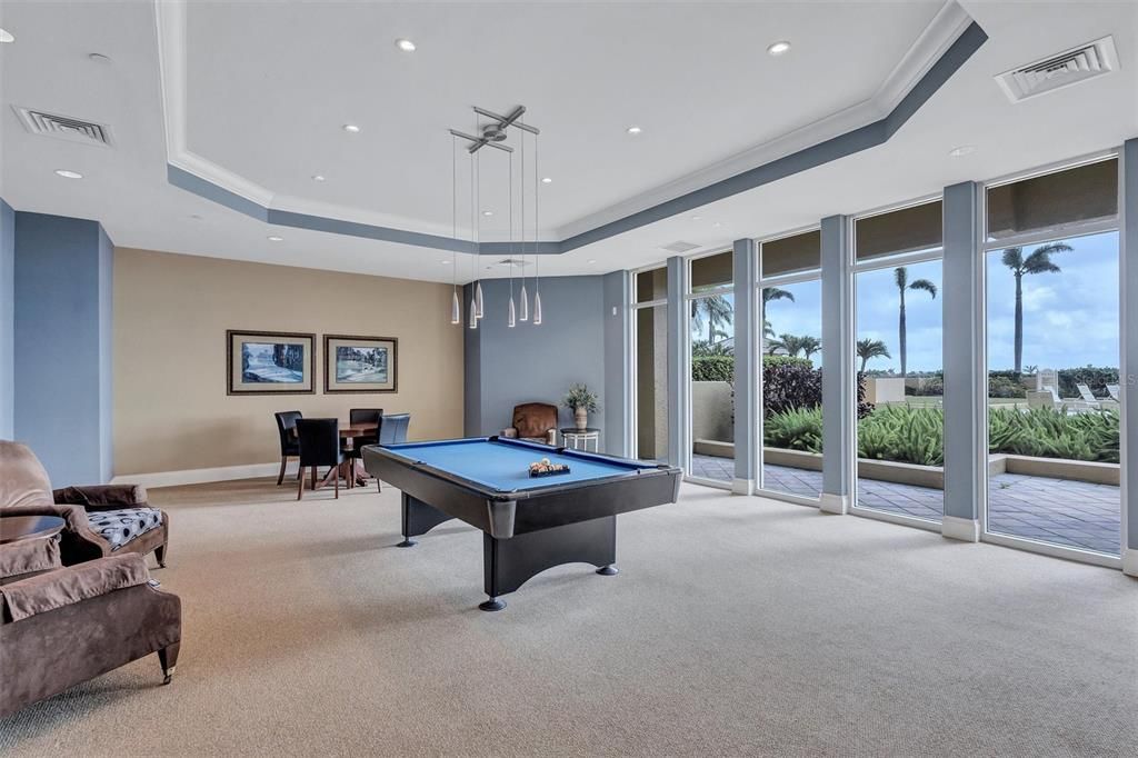Billiard Table, Dining room, Game Room, Interior, Pendant Lights, Recessed Lighting
