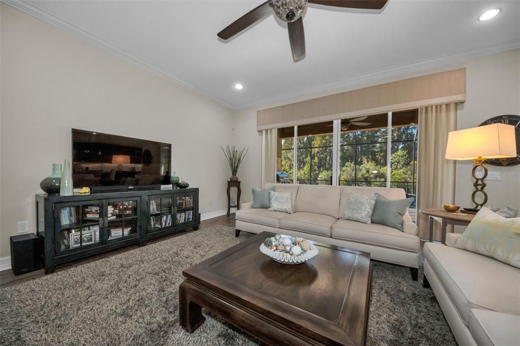 Interior, Living room, Recessed Lighting