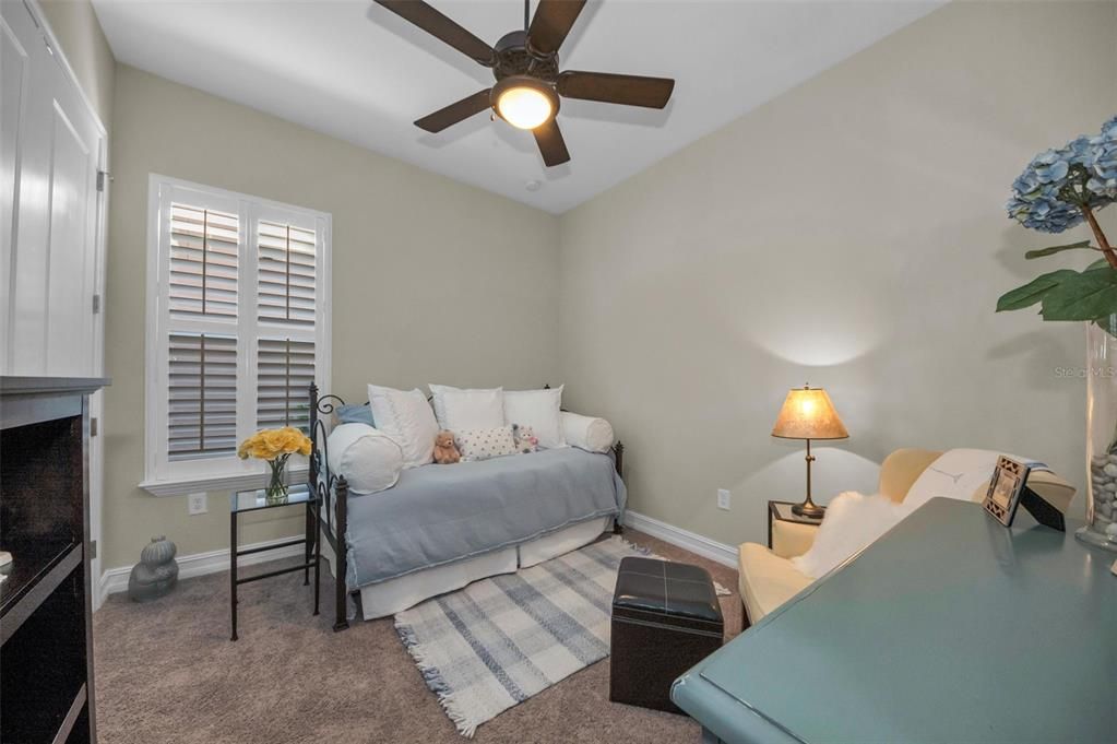 Bedroom, Fireplace, Interior