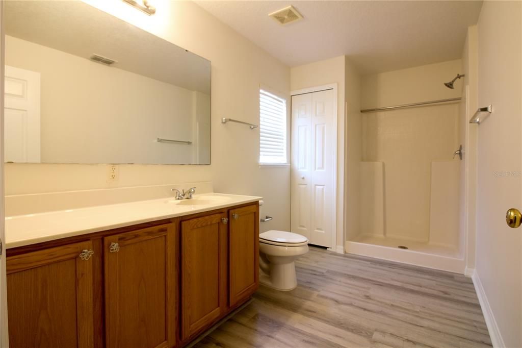 Bathroom, Interior, Wood Texture Flooring