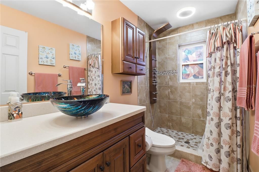 Bathroom, Interior, Recessed Lighting