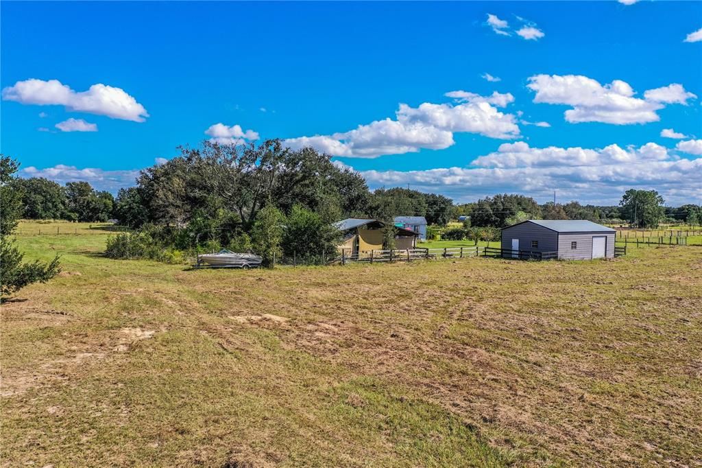 Backyard, Detached Garage, Exterior