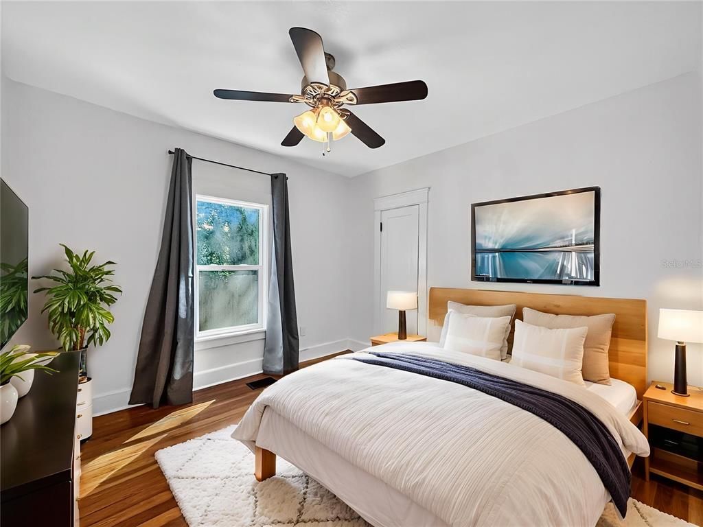 Bedroom, Interior, Wood Texture Flooring