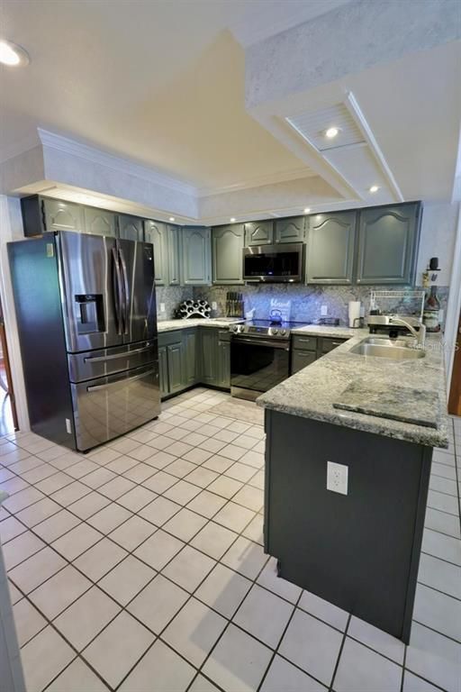 Interior, Kitchen, Recessed Lighting, Stainless Steel Appliances