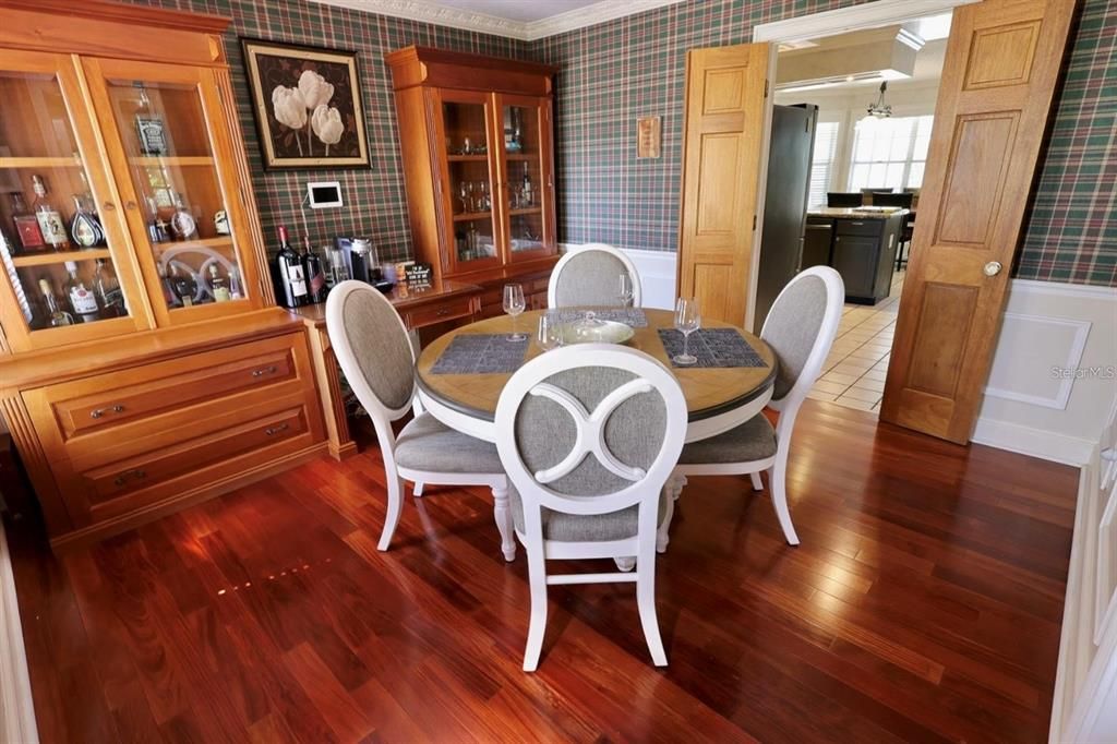 Dining room, Interior, Wood Texture Flooring