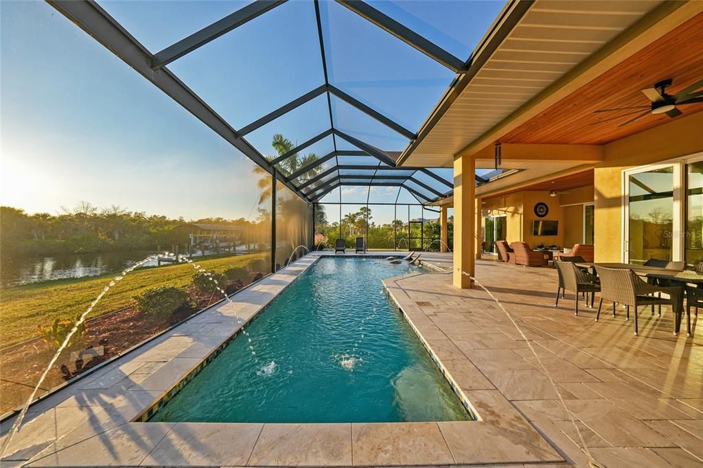 Glass Ceilings, Interior, Pool, Sun Room, Water